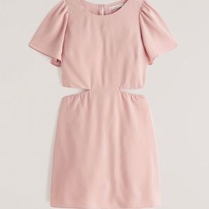 Angel sleeve cutout mini dress